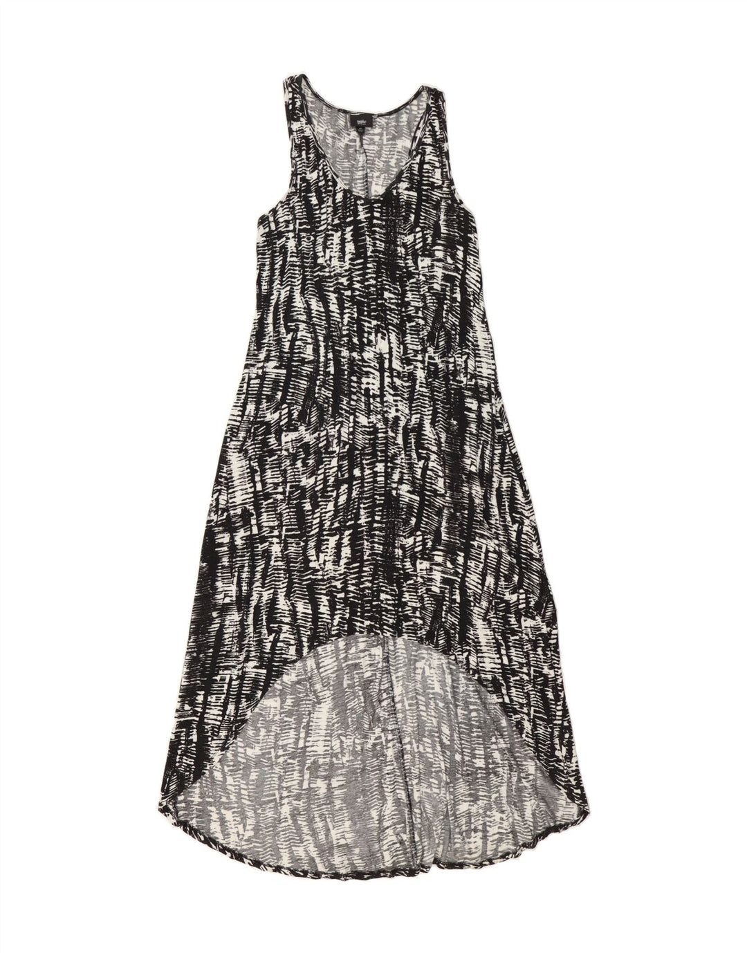MOSSIMO Womens Sleeveless Maxi Dress UK 14 Large Black Geometric Vintage Mossimo and Second-Hand Mossimo from Messina Hembry 