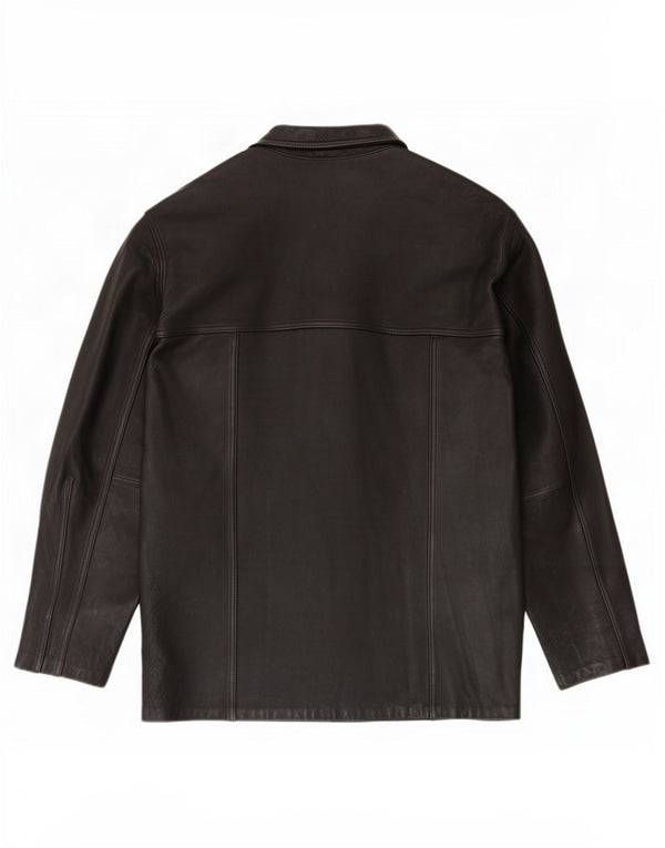 Cuero Legitimo Veste en cuir pour homme UK 40 Large Noir