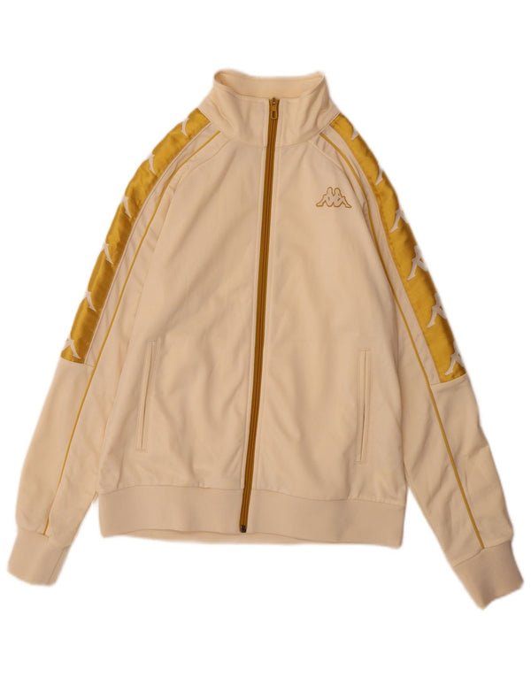 Giacca da ginnastica da donna con grafica Kappa UK 10 Small Beige Colourblock