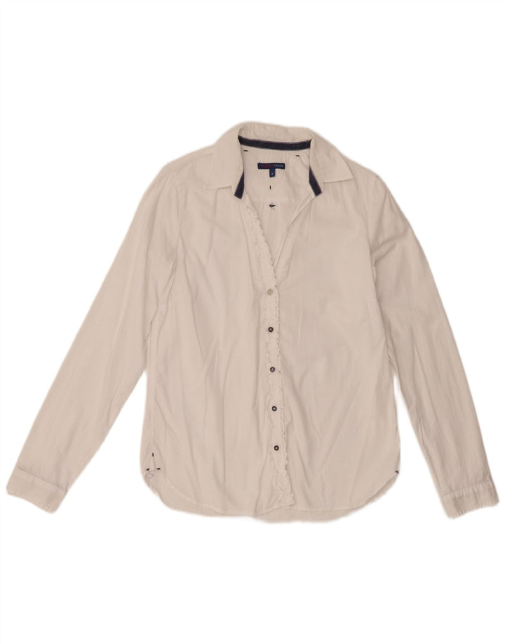 Trussardi Jeans Womens Shirt UK 10 Small White