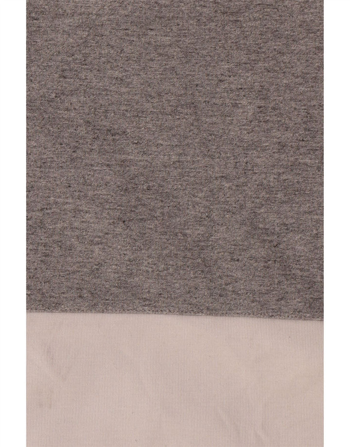 Polo Ralph Lauren Mens Sweatshirt Jumper Large Grey Colourblock Polyester