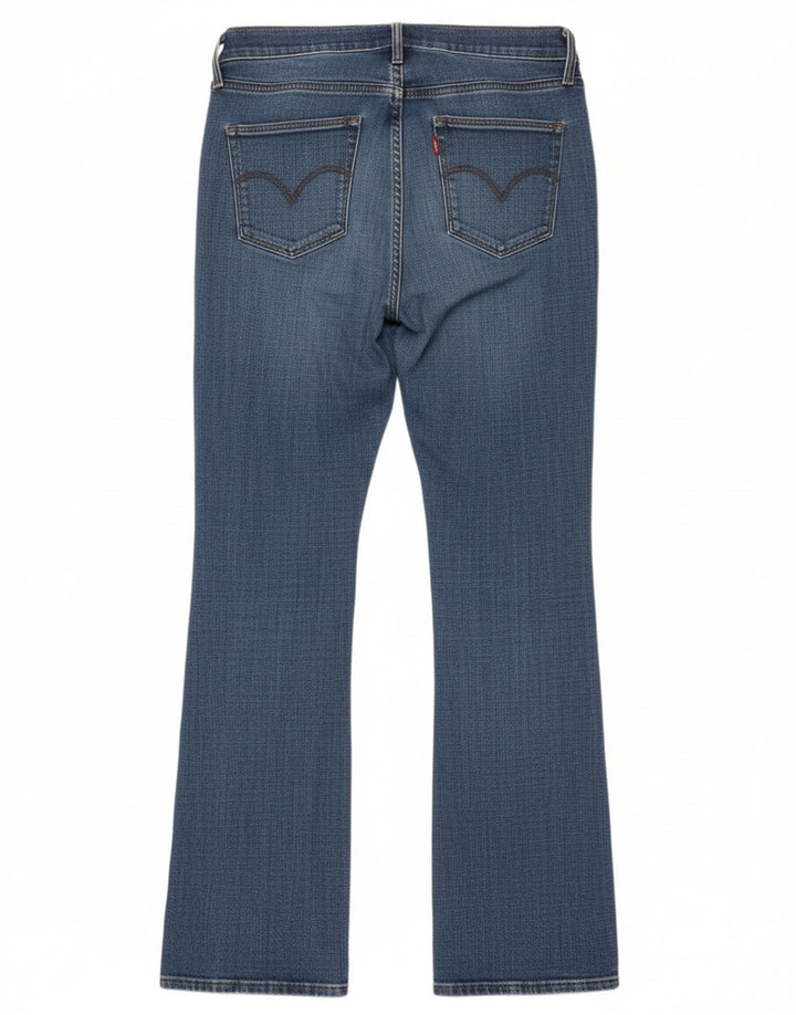 LEVI'S Womens Slimming Bootcut Jeans W28 L32 Blue Cotton