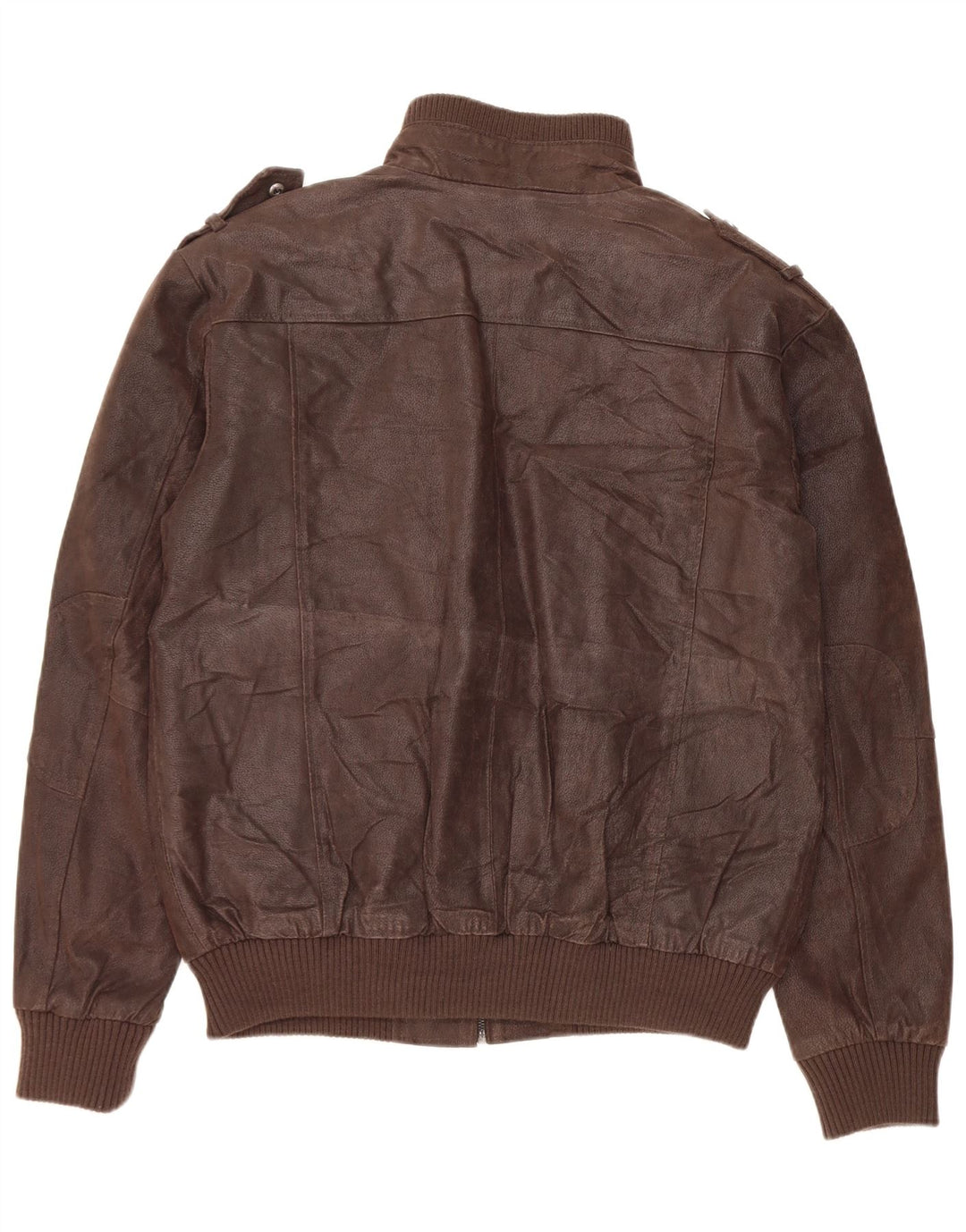 Bata and More Herre Militær Læderjakke IT 54 2XL Brun
