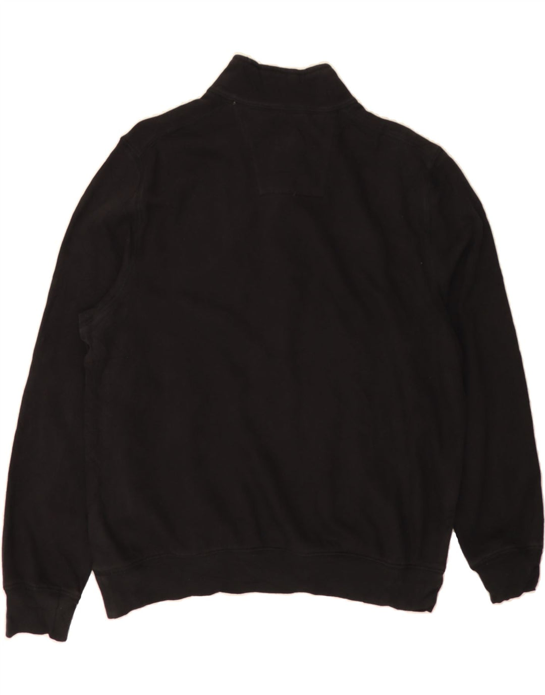 NAUTICA Mens Zip Neck Sweatshirt Jumper Medium Black Cotton Vintage Nautica and Second-Hand Nautica from Messina Hembry 