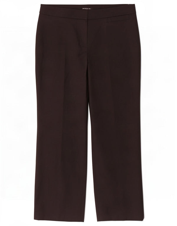 Marks & Spencer Womens Autograph Casual Trousers UK 12 Medium W28 L27 Black