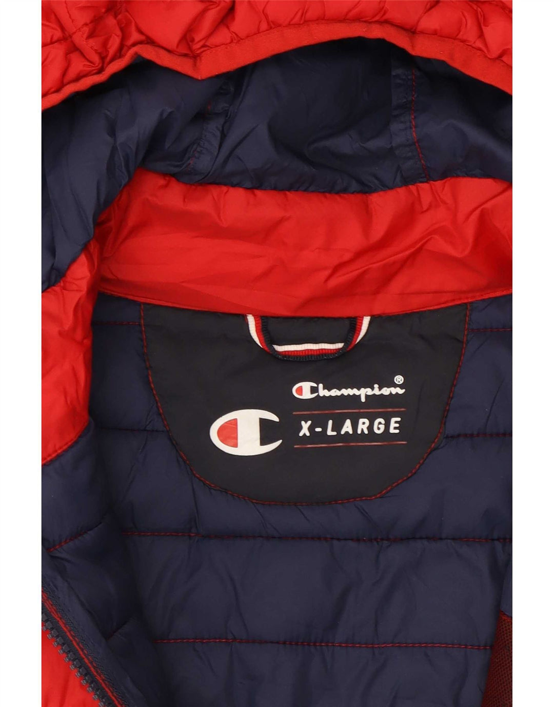 Champion Boys Hooded Padded Jacket 13-14 Years XL Red