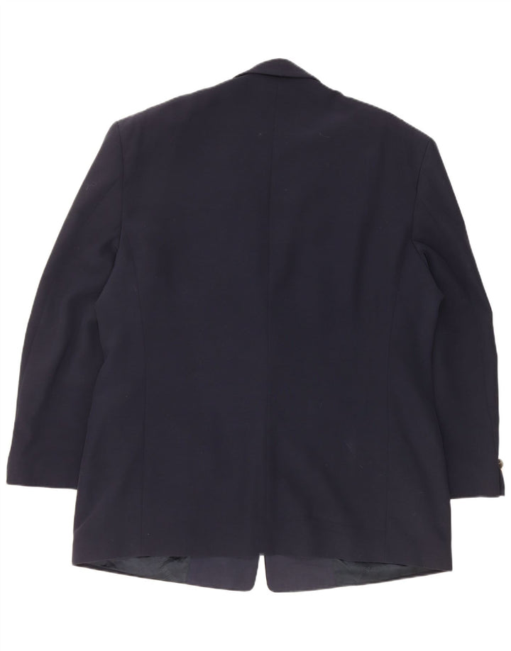 Giacca Blazer da Uomo a 2 Bottoni Carlo Pignatelli IT 58 4XL Lana Blu Navy