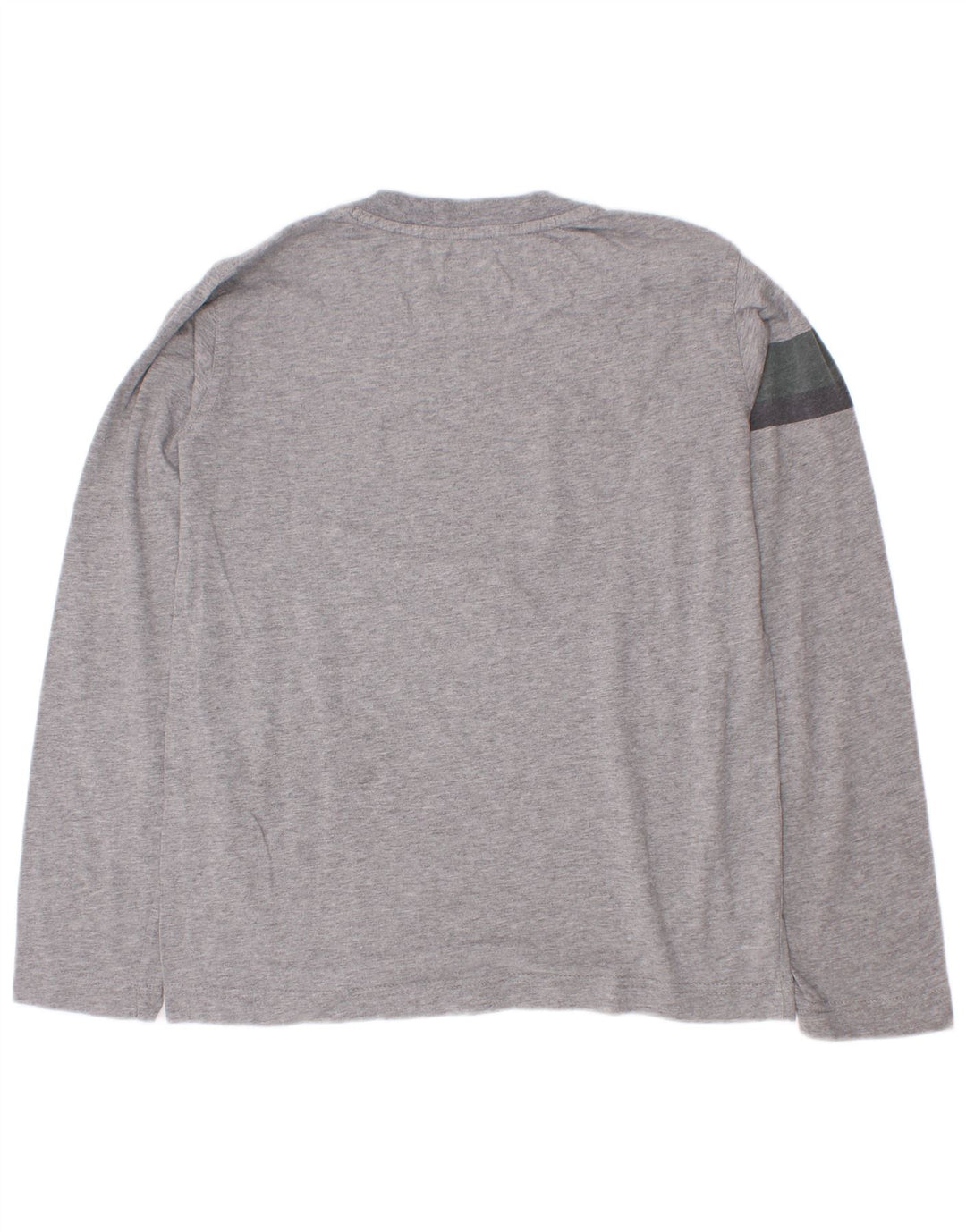 Armani Jeans Boys Graphic Top Long Sleeve 9-10 Years Grey Colourblock