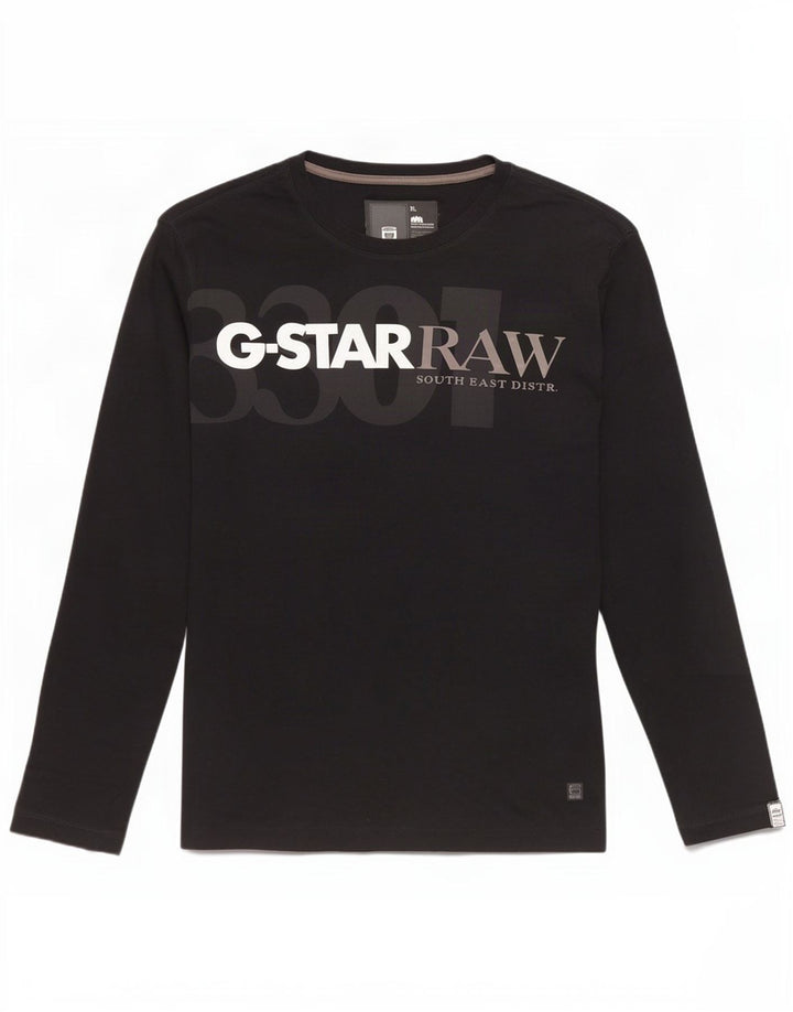G-Star Herren Graphic Top Langarm XL Schwarz