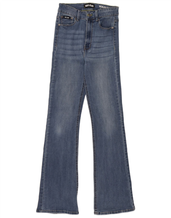 Dżinsy damskie Dkny Flared W27 L31 Niebieskie bawełniane
