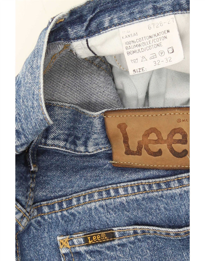 Lee Herre Kansas Straight Jeans W32 L32 Blå Bomuld