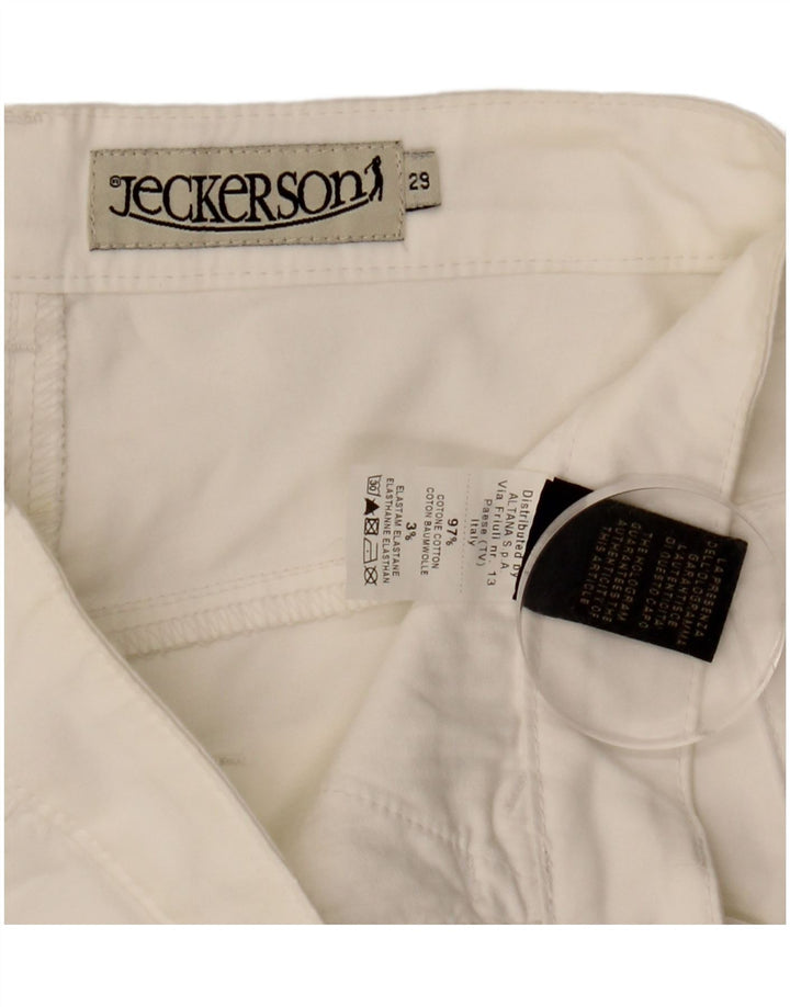 Jeckerson Damen Freizeitshorts W29 Mittelweiße Baumwolle