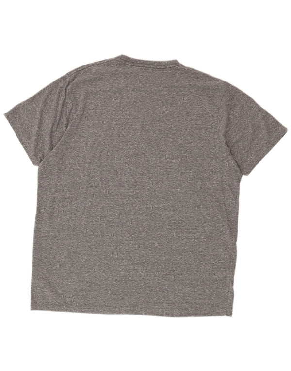 Weird Fish Mens Graphic T-Shirt Top XL Grey Flecked Polyester