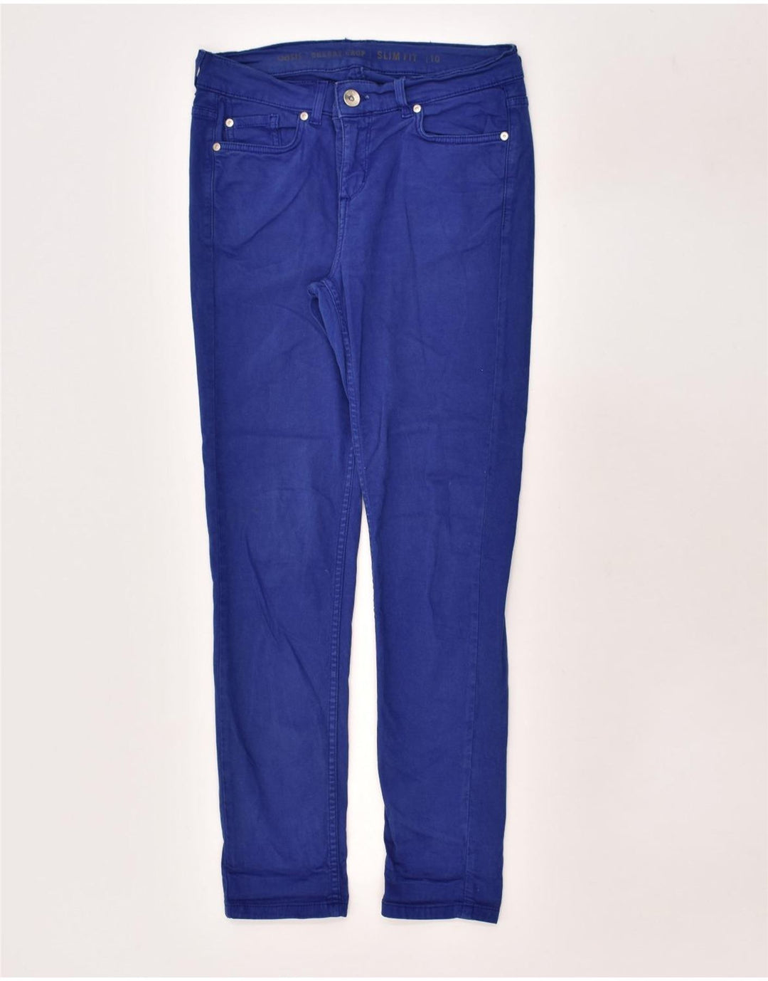 OASIS Womens Slim Fit Cropped Jeans UK 10 Small W27 L29 Blue Cotton | Vintage Oasis | Thrift | Second-Hand Oasis | Used Clothing | Messina Hembry 