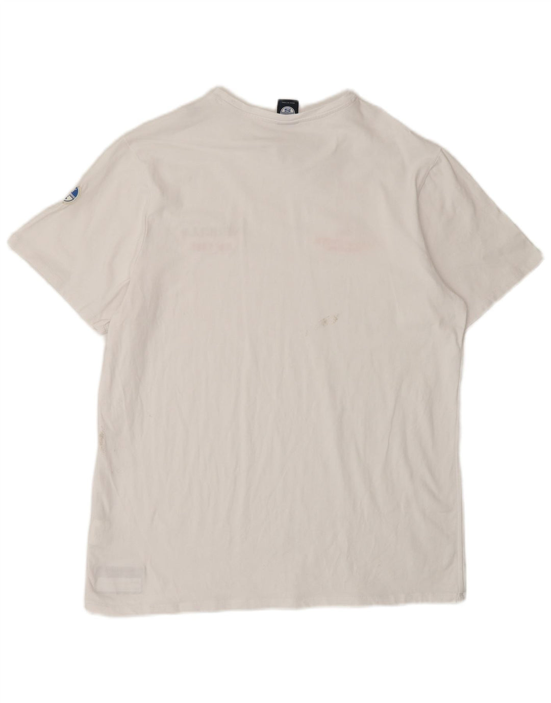 NORTH SAILS Mens Graphic T-Shirt Top XL White Cotton
