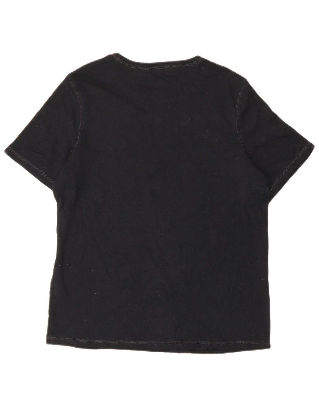 MARKS & SPENCER Womens T-Shirt Top UK 16 Large Black Cotton