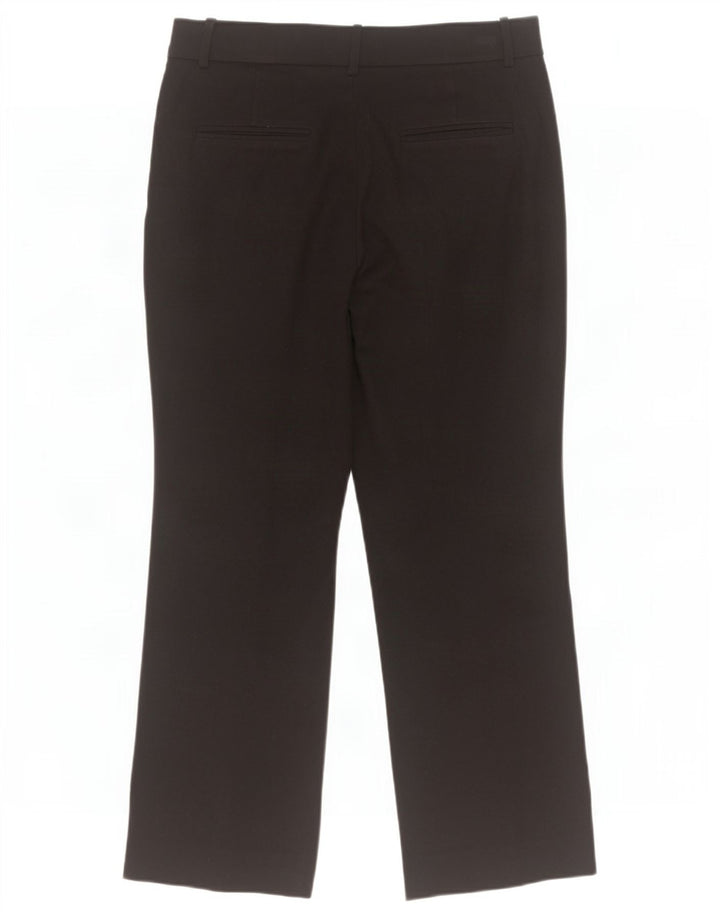 Massimo Dutti Pantalon court droit pour femme EU 40 Medium W30 L24 Noir