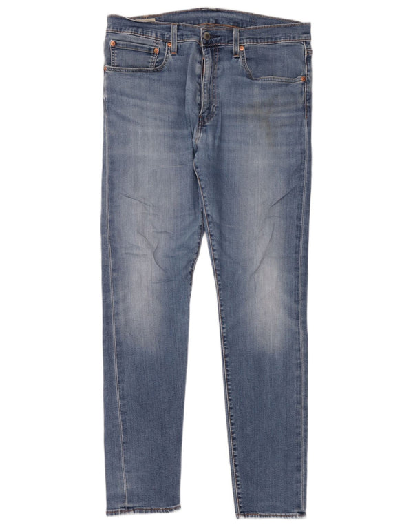 Levi's Mens Slim Jeans W34 L32 Blue Cotton