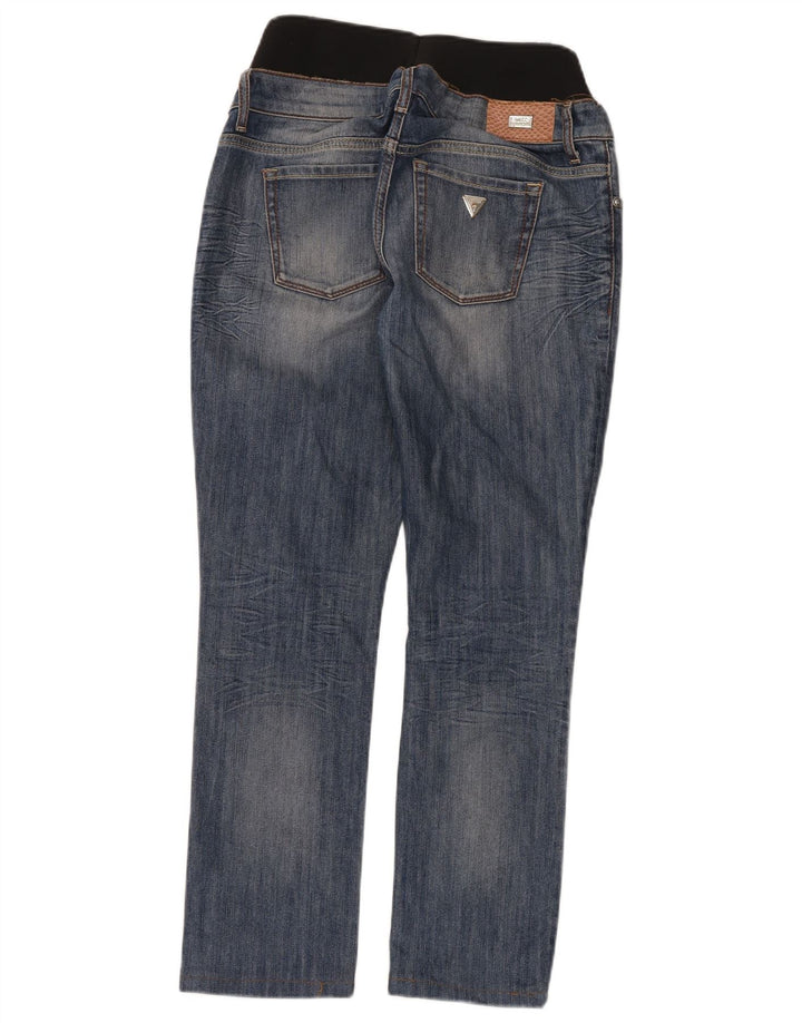 Blugi drepte pentru femei Guess W24 L28 Blue Colorblock