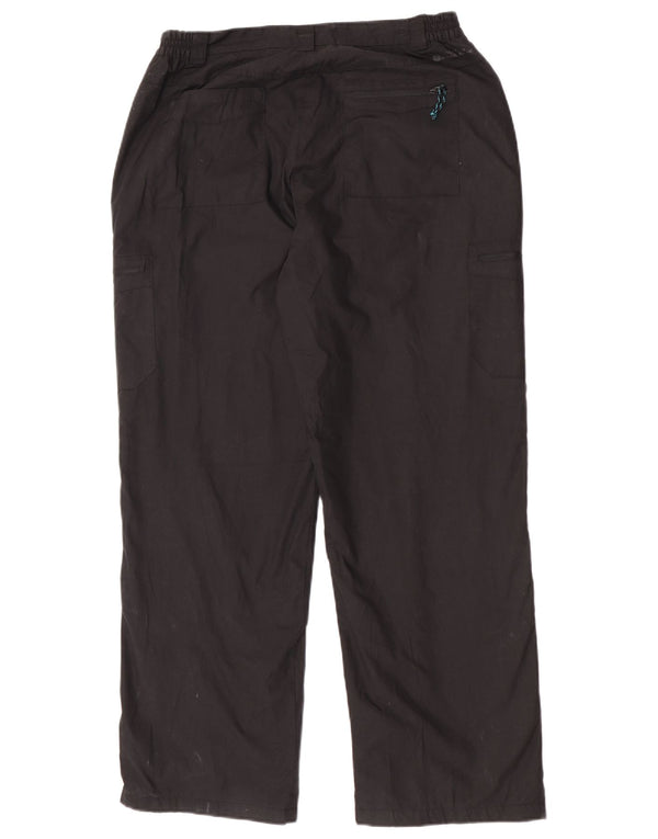 Mountain Warehouse Womens Straight Cargo Trousers UK 14 Large W30 L31 Black