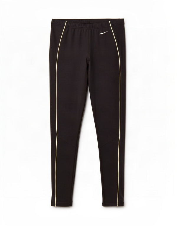 Nike Damen Leggings US 12/14 Large Schwarz Polyester