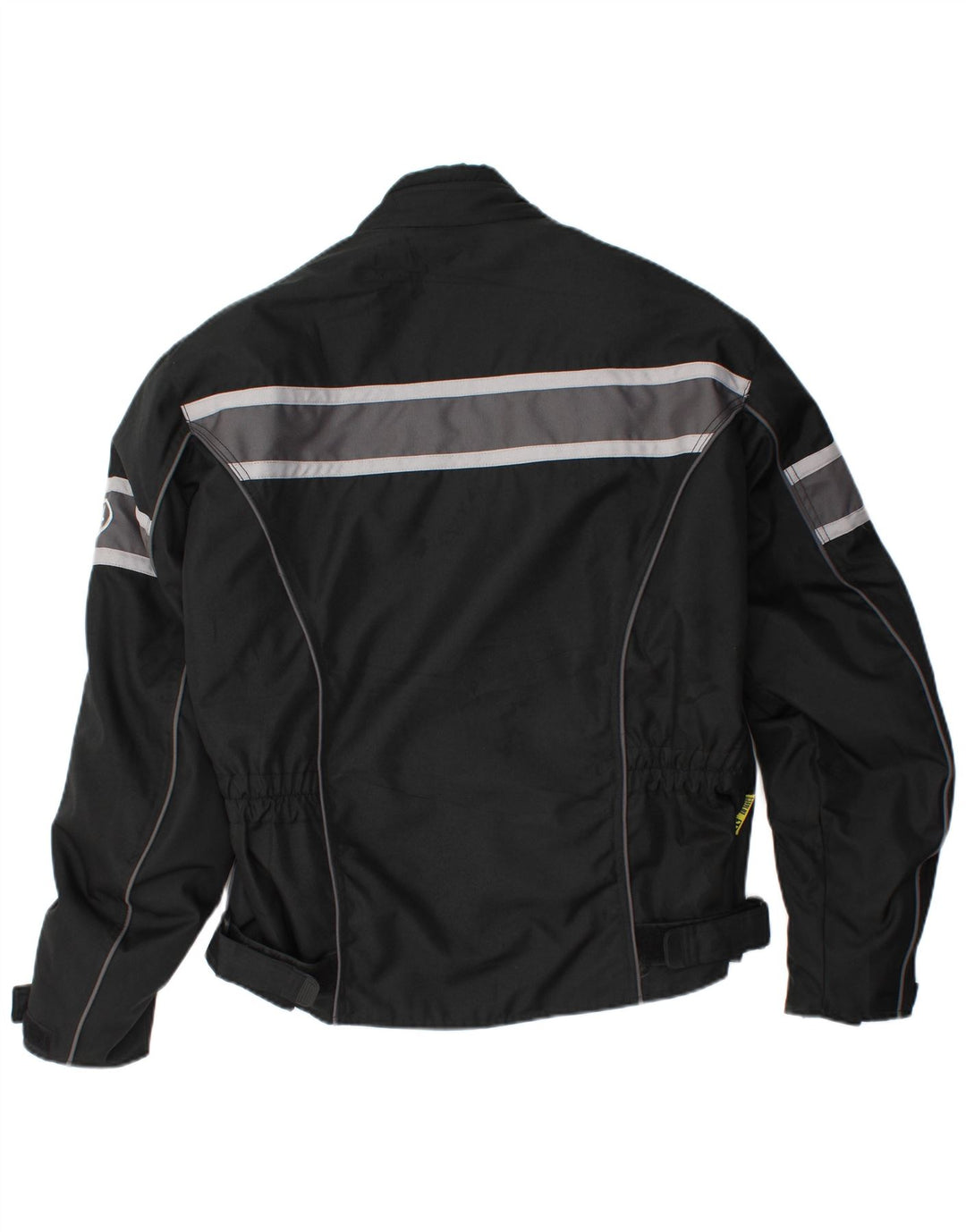 Vintage Mens Racer Jacket UK 42 XL Black Striped