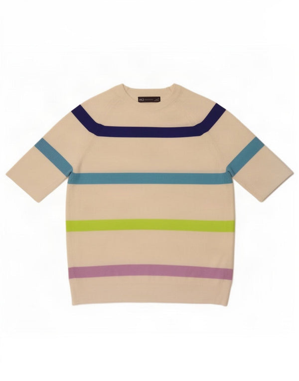 Pulover pentru femei Marks & Spencer cu gâtul cu barca UK 14 Medium Off White