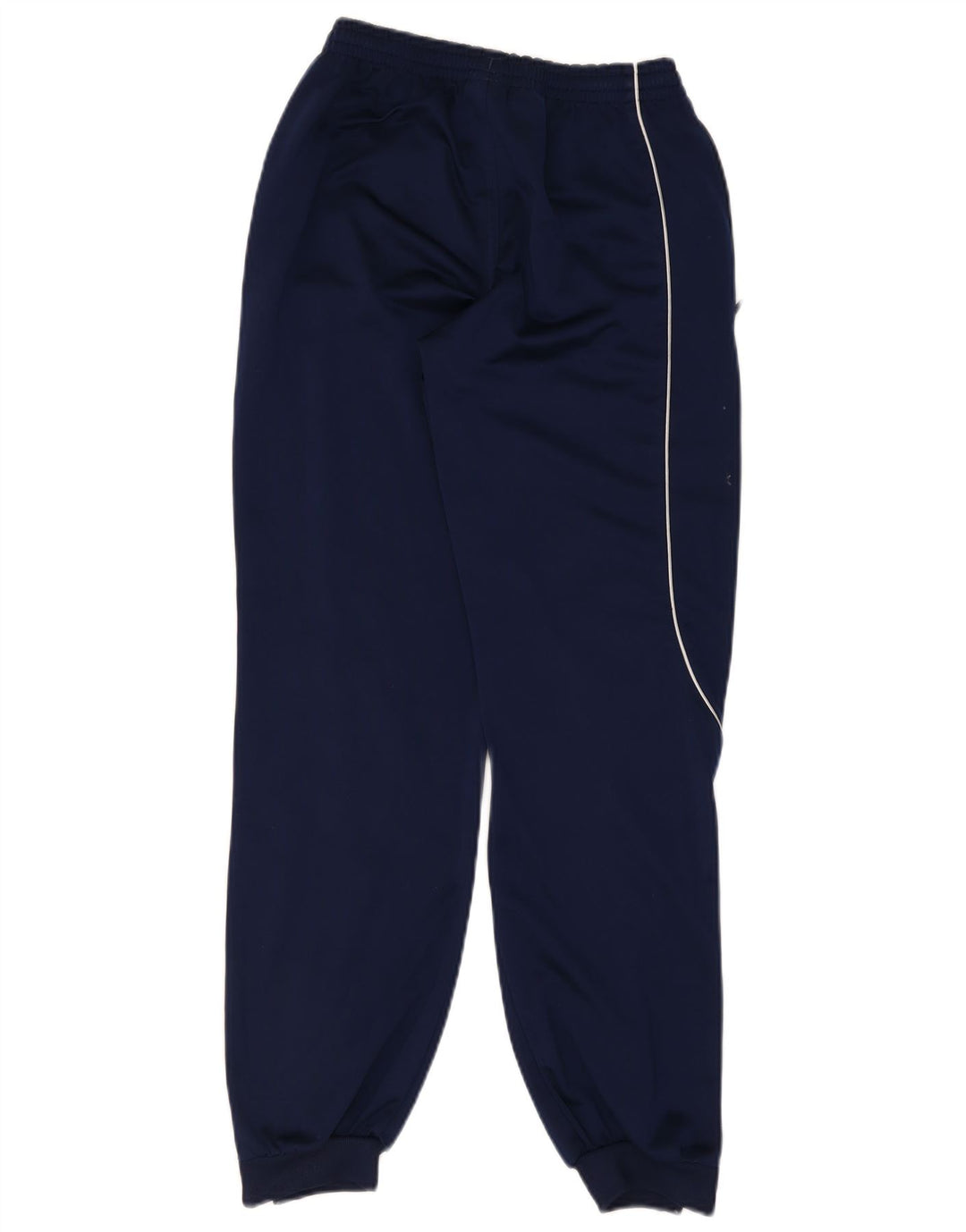 Adidas Boys Tracksuit Trousers 13-14 Years Navy Blue Colourblock Polyester
