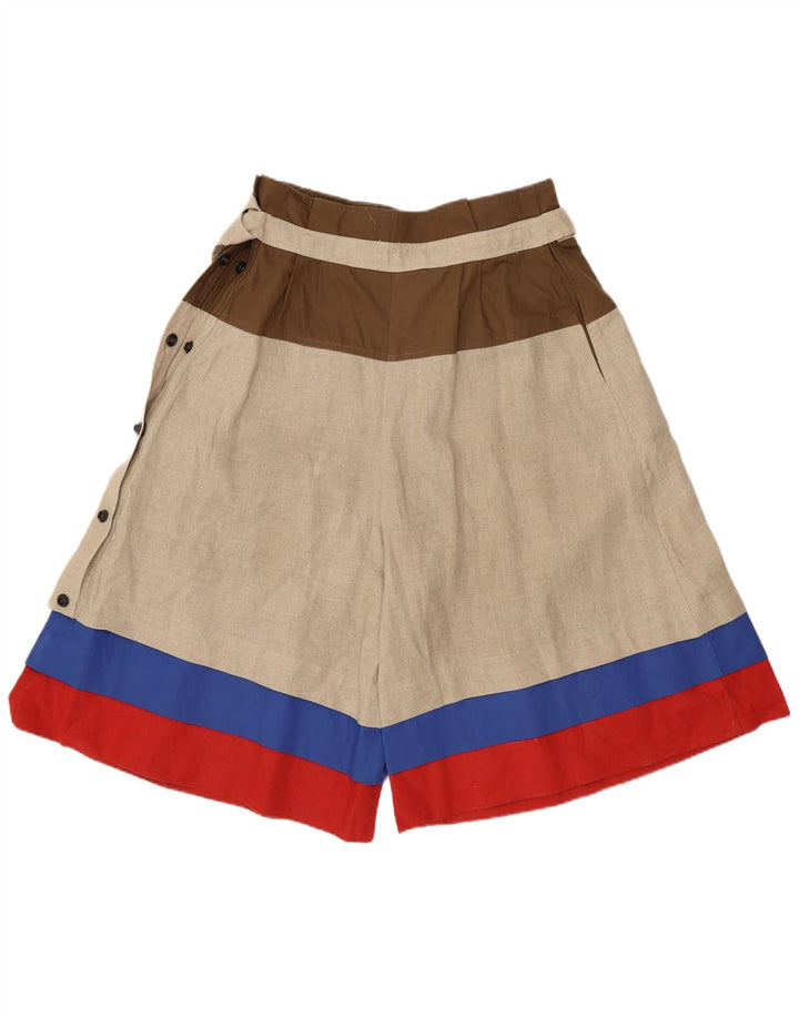 Gianfranco Ferre Casual Shorts til kvinder W28 Medium Beige Colourblock