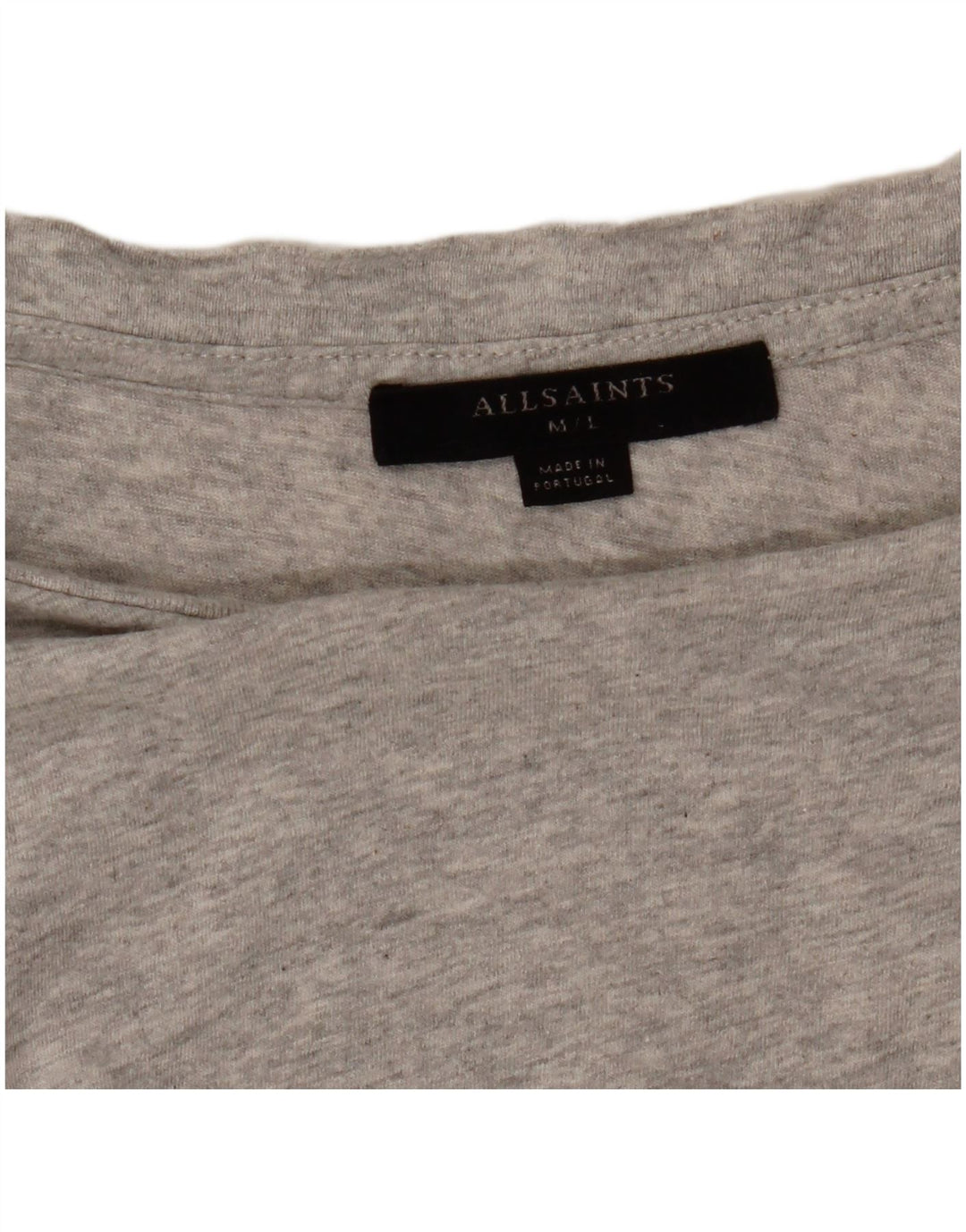 All Saints Mens T-Shirt Top Medium Grey