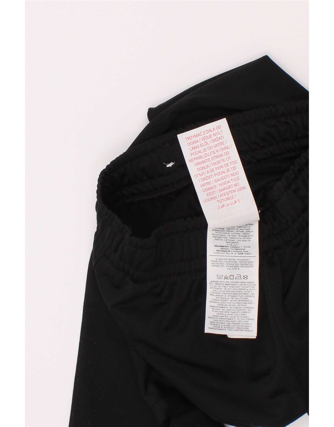 Nike Boys Tracksuit Trousers Joggers 6-7 Years XS Black Polyester
