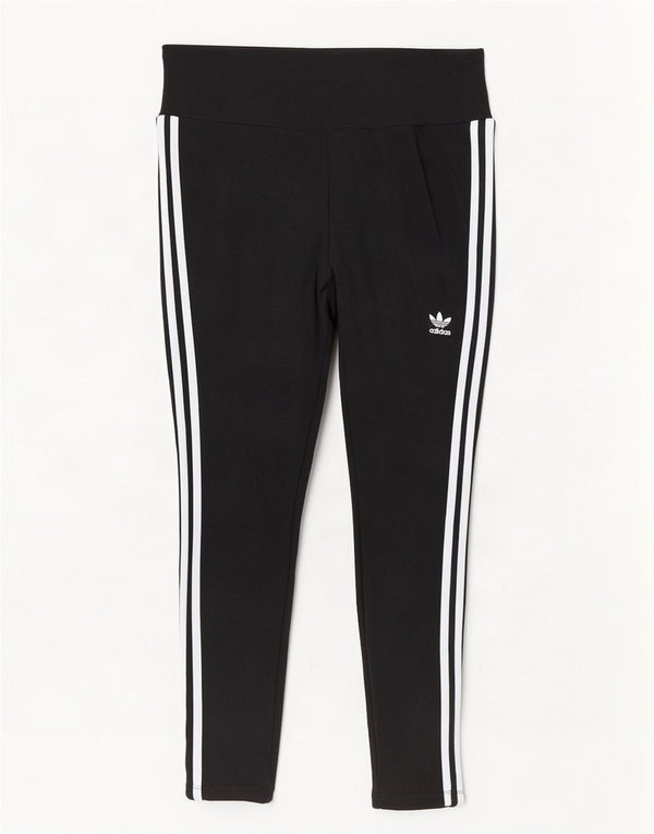 Adidas Legging court pour femme UK 20/22 XL Noir Coton
