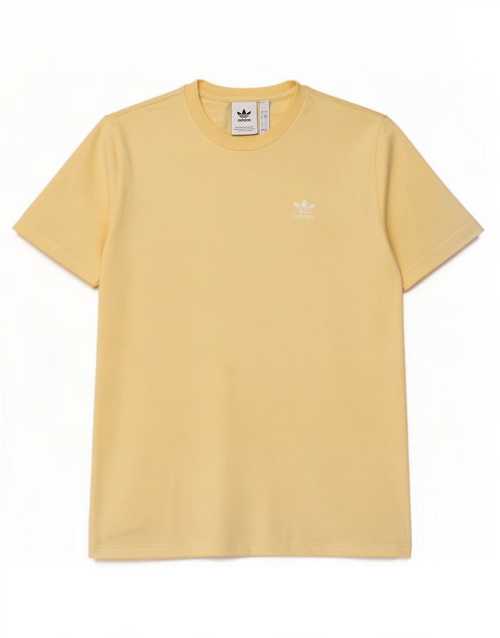 Adidas Herren T-Shirt Top Small Gelb Baumwolle