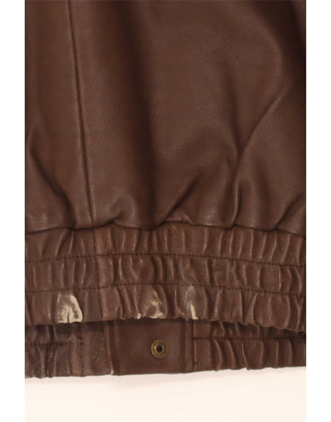 John F Gee Gilet en cuir pour homme UK 38 Marron moyen