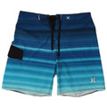 Pantaloncini da bagno da uomo Hurley, poliestere a righe grandi blu