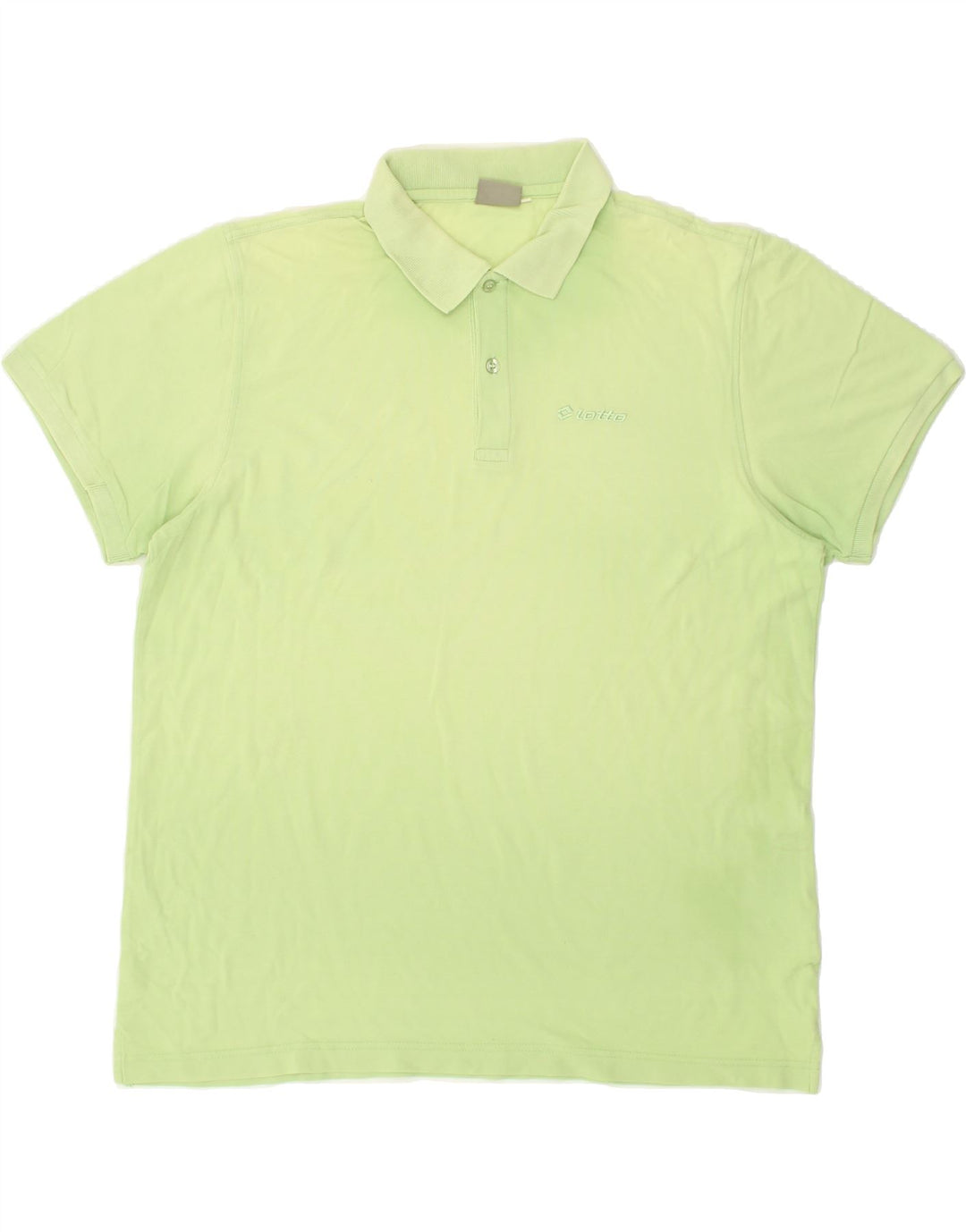 LOTTO Mens Polo Shirt Large Green Cotton | Vintage Lotto | Thrift | Second-Hand Lotto | Used Clothing | Messina Hembry 