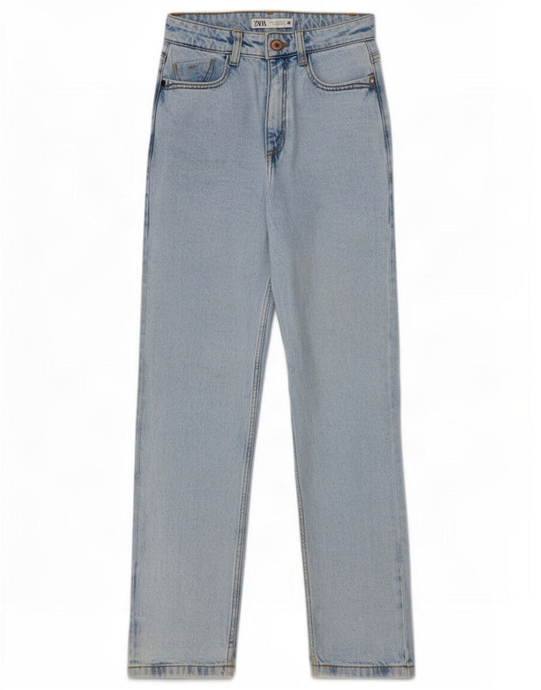 Jeans affusolati a vita alta da donna Zara EU 32 2XS W22 L27 cotone blu