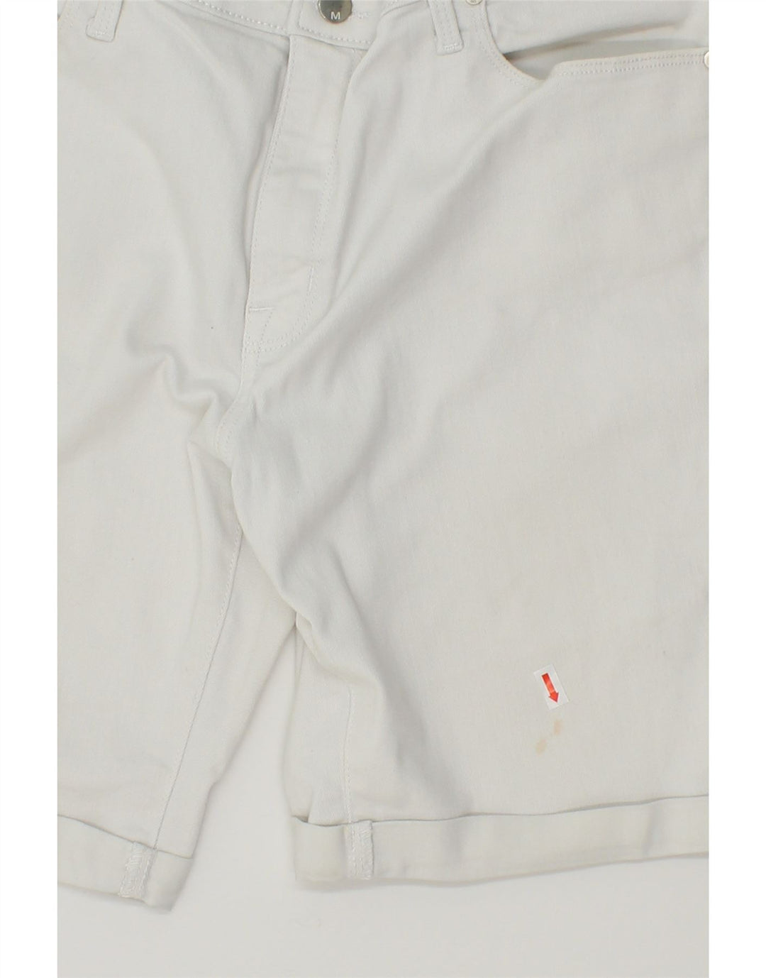 MOSSIMO Womens Mid Rise Bermuda Shorts US 18 2XL W38  White Cotton Vintage Mossimo and Second-Hand Mossimo from Messina Hembry 