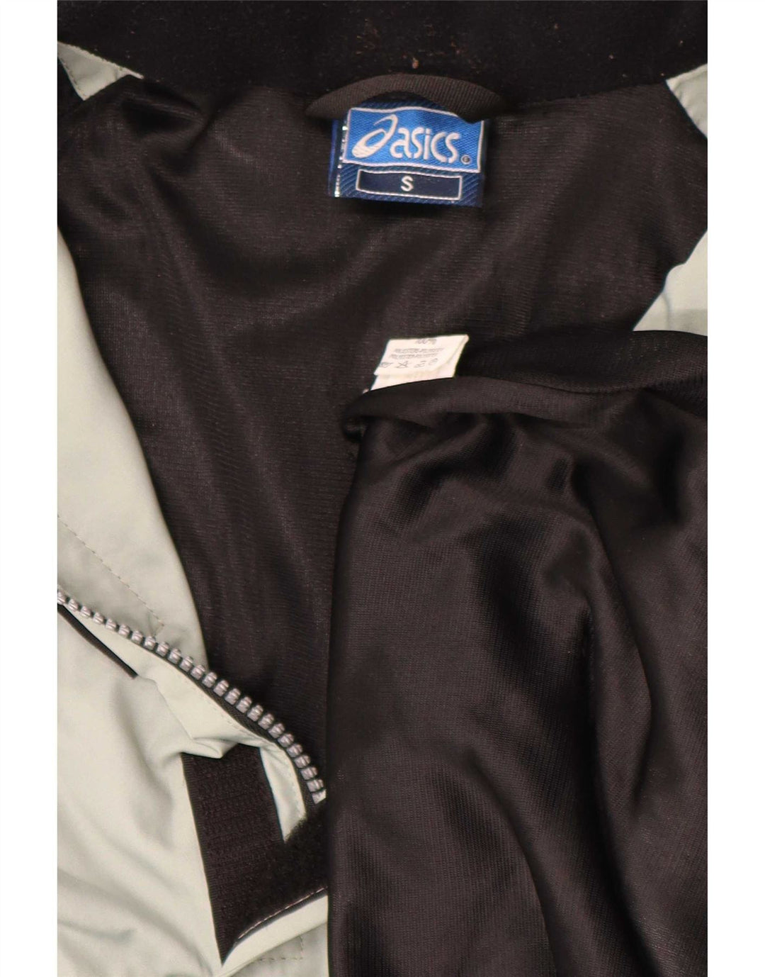 Giacca antipioggia Asics da uomo, vestibilità ampia, pullover, UK 36, piccola, in poliestere grigio