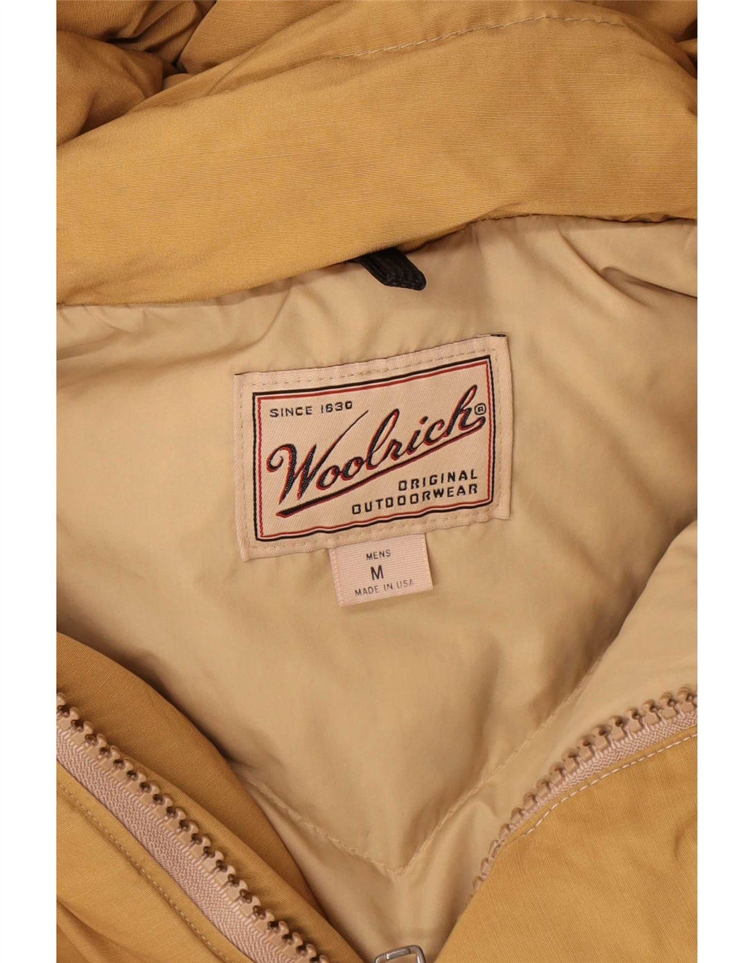 Woolrich Ανδρικό μπουφάν με κουκούλα UK 38 Medium Beige Polyester