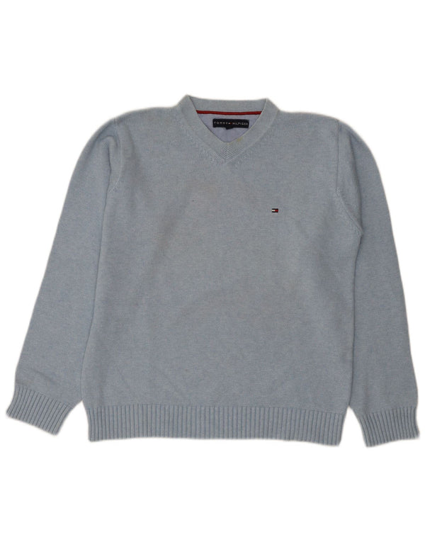 Tommy Hilfiger Herre V-hals sweater Medium Blå Bomuld