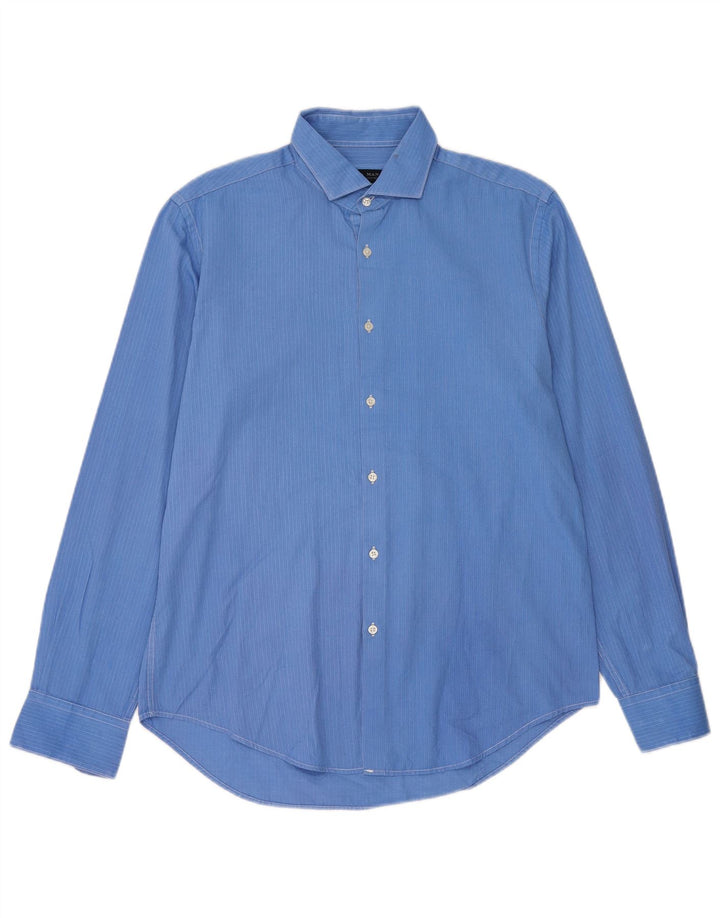 Zara Herren-Slim-Fit-Hemd, Größe L, Blau