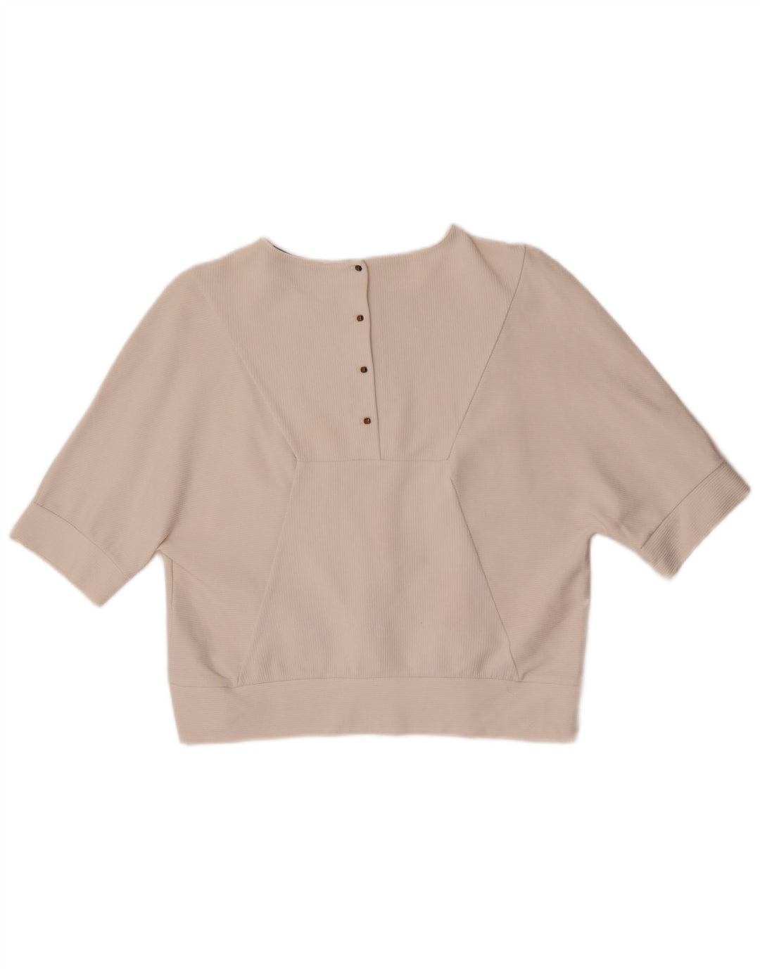 Top in camicetta da donna Zara UK 14 cotone bianco medio