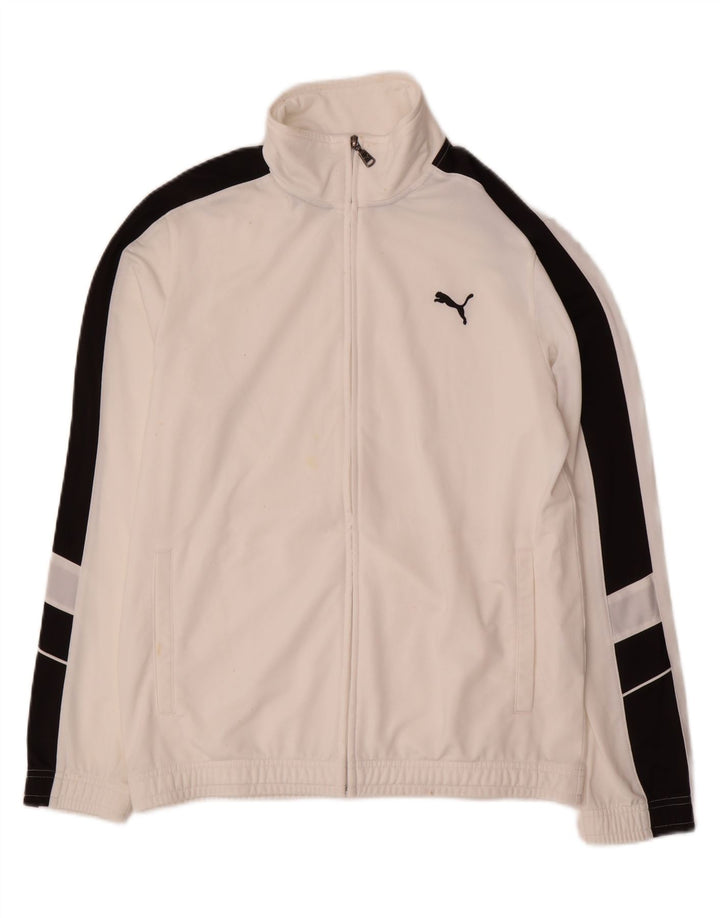 Puma Træningsdragt til mænd, topjakke, lille hvid polyester