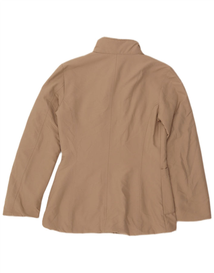 MARINA YACHTING Womens Utility Jacket IT 42 Medium Beige Polyester