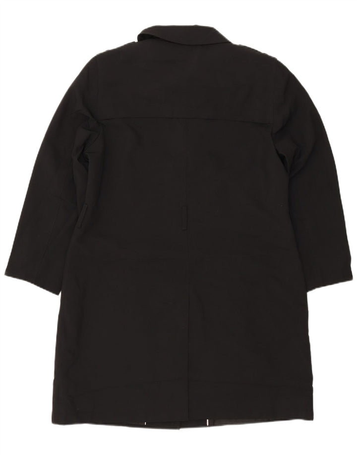 MARKS & SPENCER Trench Coat til kvinder UK 14 Stor sort polyester