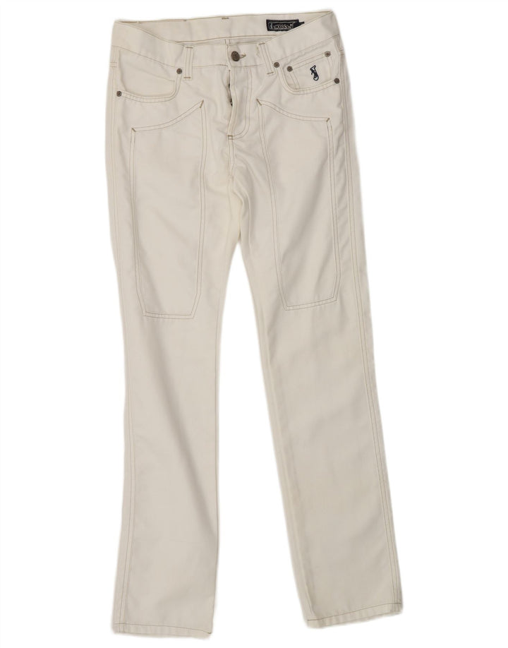 JECKERSON Jean droit femme W30 L32 coton blanc