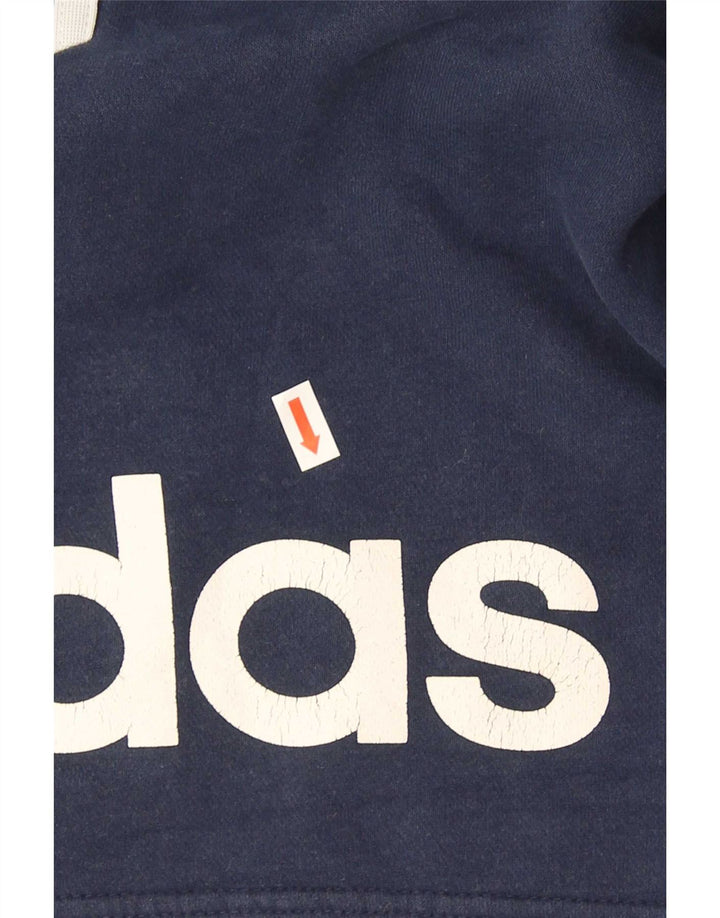 Adidas Mens Graphic Sport Shorts Medium Navy Blue Cotton