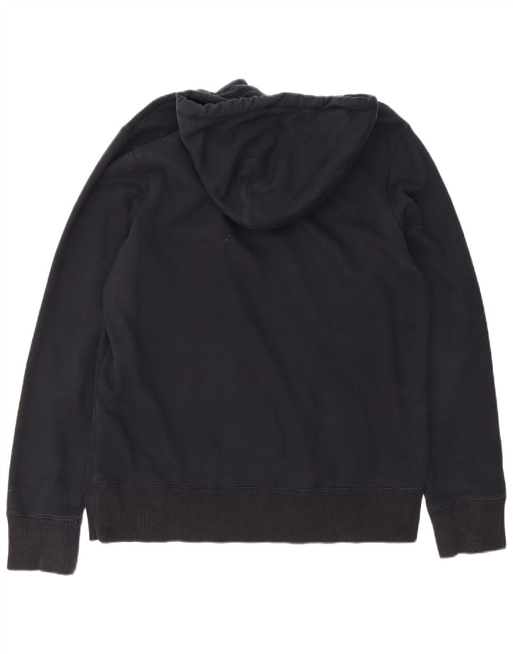 Nike Mens Graphic Hoodie Jumper Medium Black Cotton