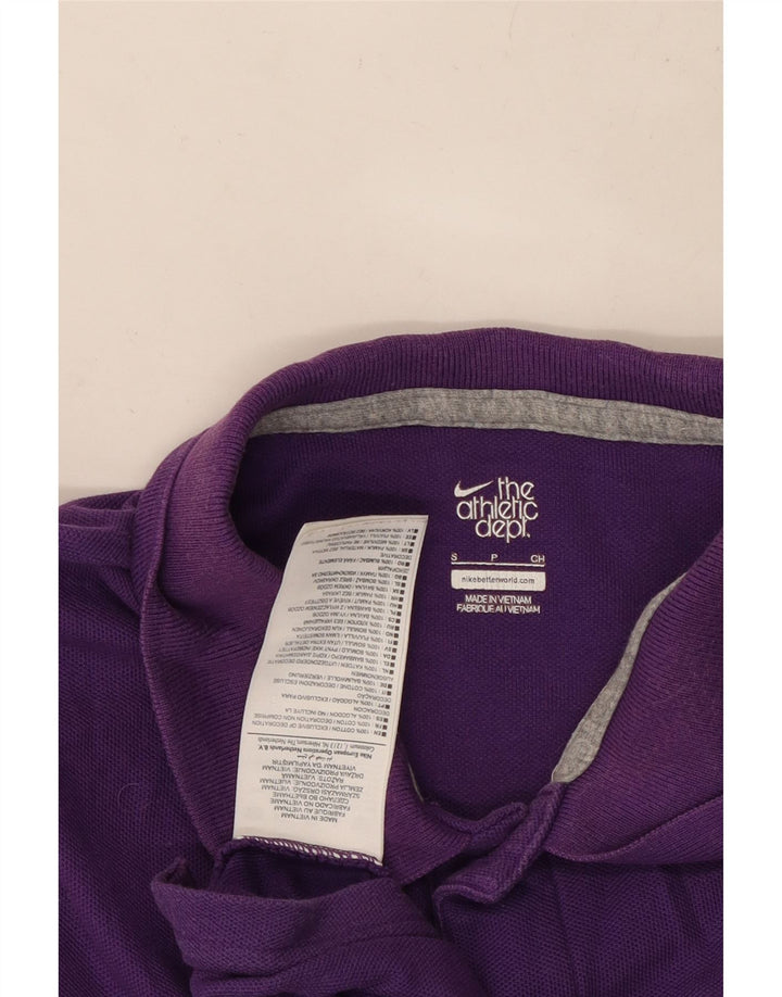 NIKE Herren-Poloshirt, Größe S, Lila, Baumwolle